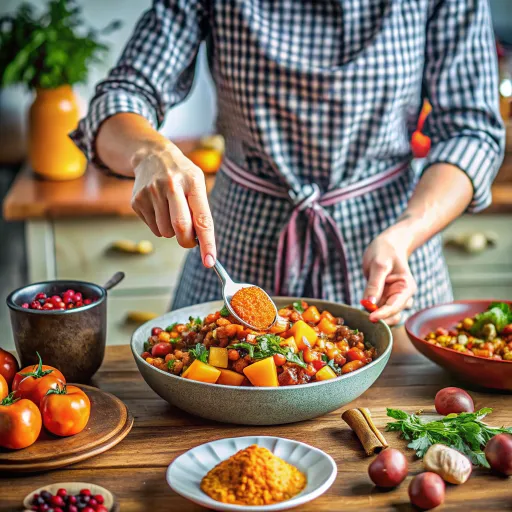 Pieczone Bataty z Soczewicą i Salsą Owocową